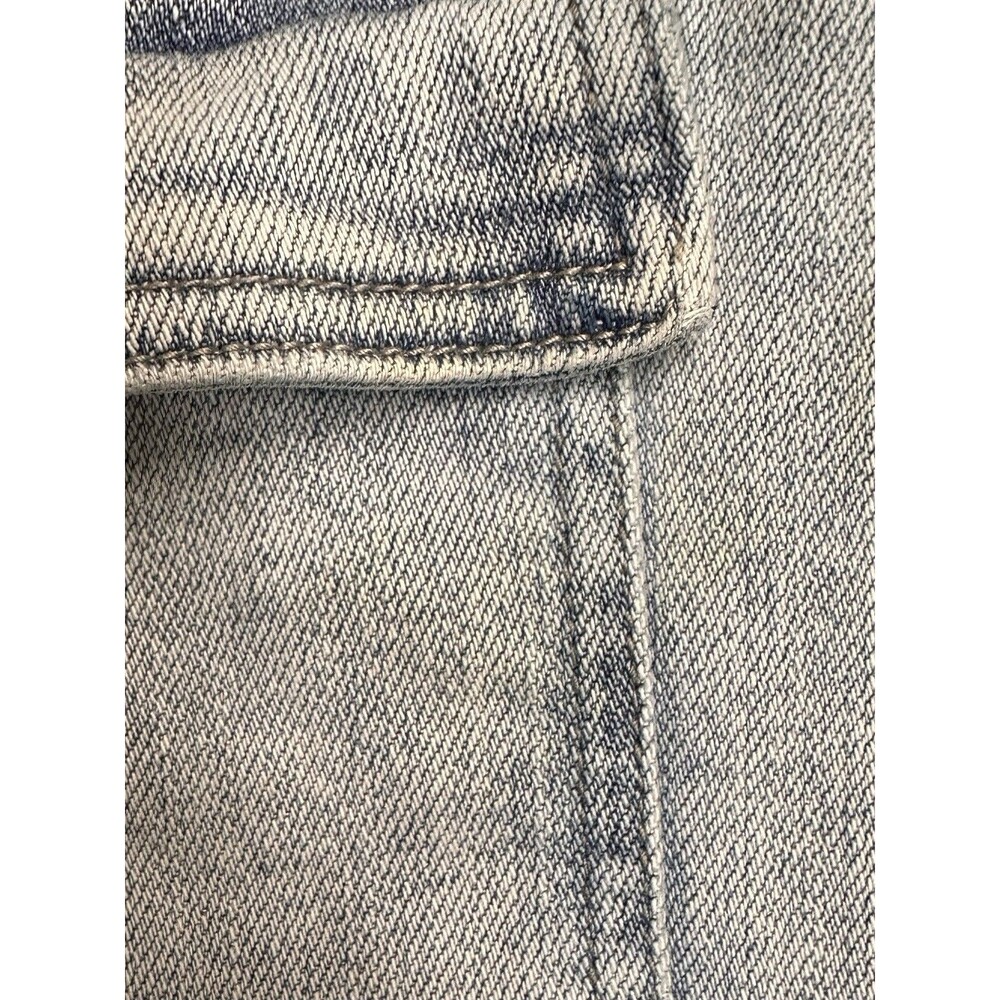 Vervet Blue Women’s 26 Straight Leg High Rise Light Wash Cargo Pocket Jeans - Picture 11 of 12